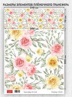 Трансфер для декупажа переводной рисунок для поверхностей 245