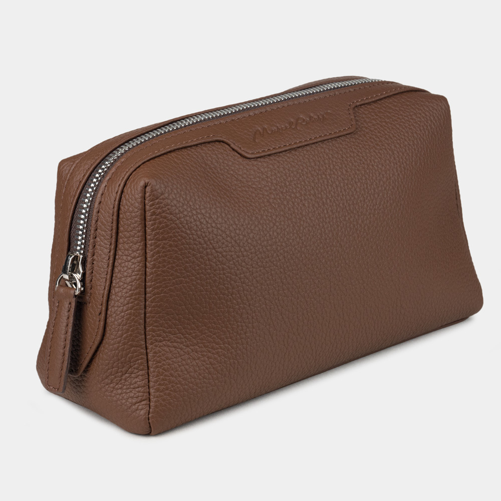 Несессер Trapèze из кожи теленка, цвета шоколад