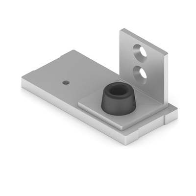 Заглушка для двухполозной верхней направляющей, хром матовый (AL) (AS0026) Aristo