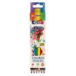 Карандаши цветные шестигранные "Девочки", 6 штук