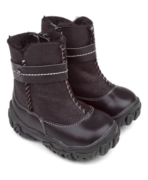 Сапоги детские мех кожа, Милан черный (Размер: 48)