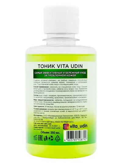 Turbo-тоник от прыщей VITA UDIN - 250 мл.