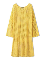 Платье спицами решетчатым узором