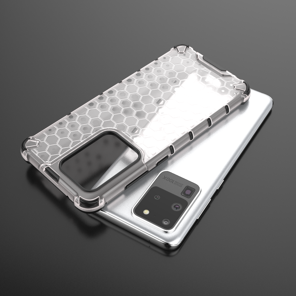 Прозрачный чехол на Samsung Galaxy S20 Ultra, ударопрочный от Caseport, серия Honey