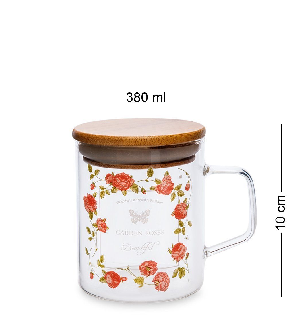GS- 47/4 Кружка с крышкой «Розовый сад» 380мл