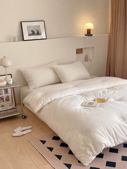 Одеяло димесезонное 150х200 Белое Wafle хлопок соевое волокно