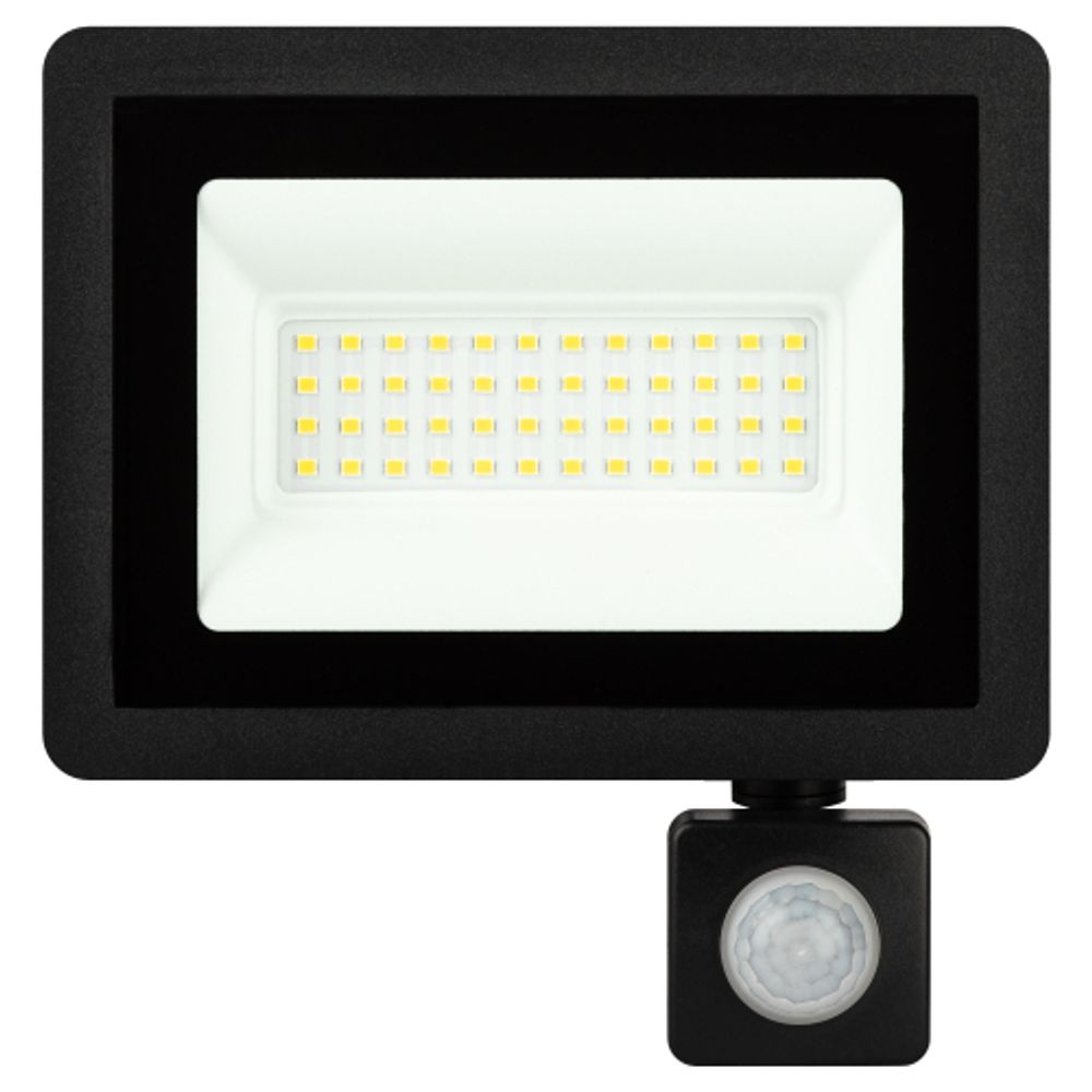 Прожектор светодиодный уличный ЭРА LPR-042-2-65K-050 50Вт 6500К 4000лм IP44 регулируемый ИК датчик