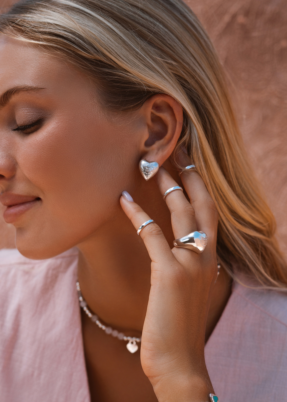 Серьги "Аморе пафф"