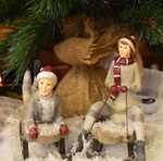 Дети на санях