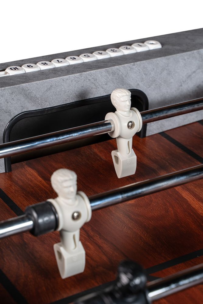 Игровой стол - футбол "Japandi" серо-коричневый