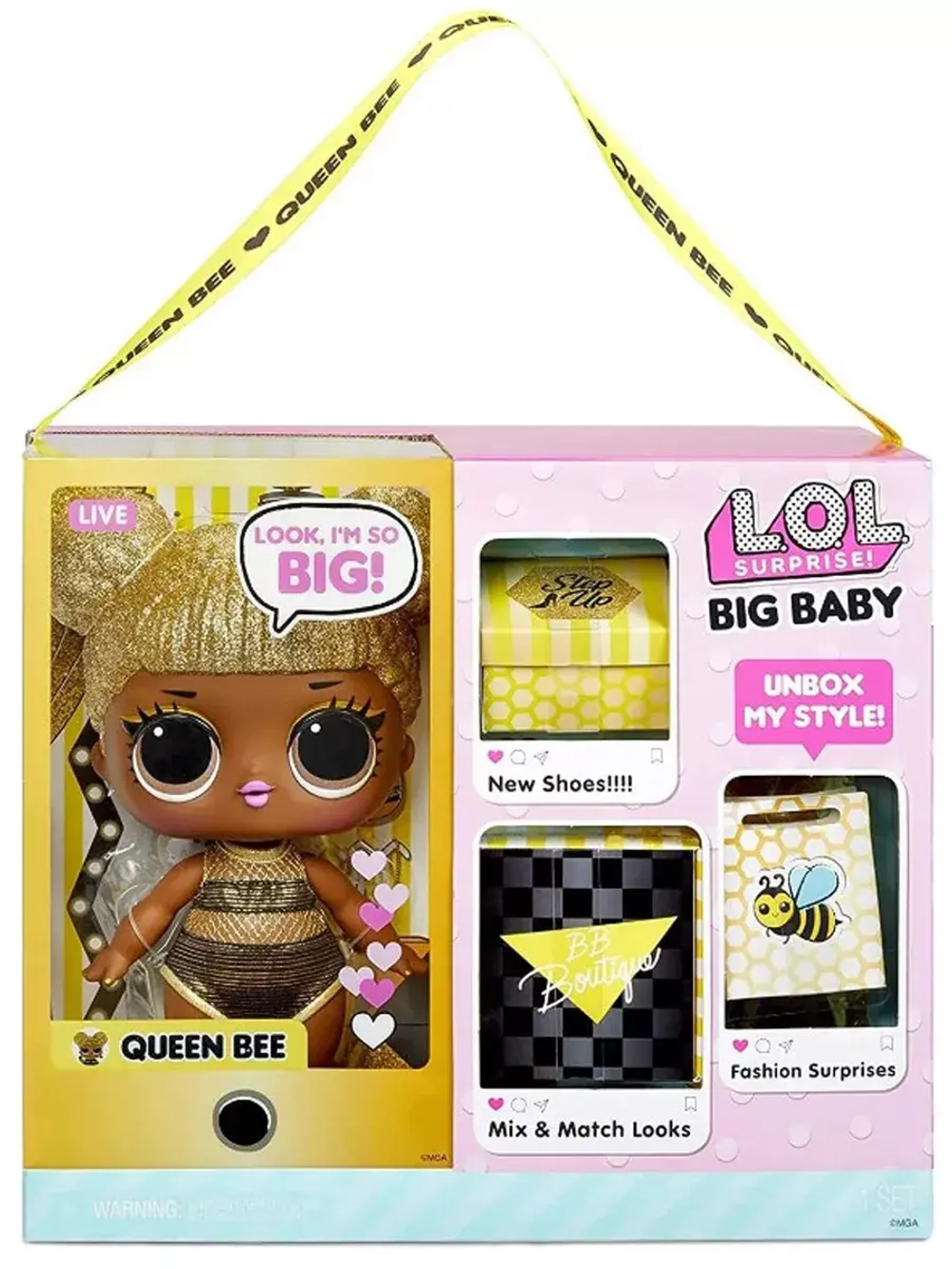 Большая кукла малышка Big Baby Queen Bee 28 см