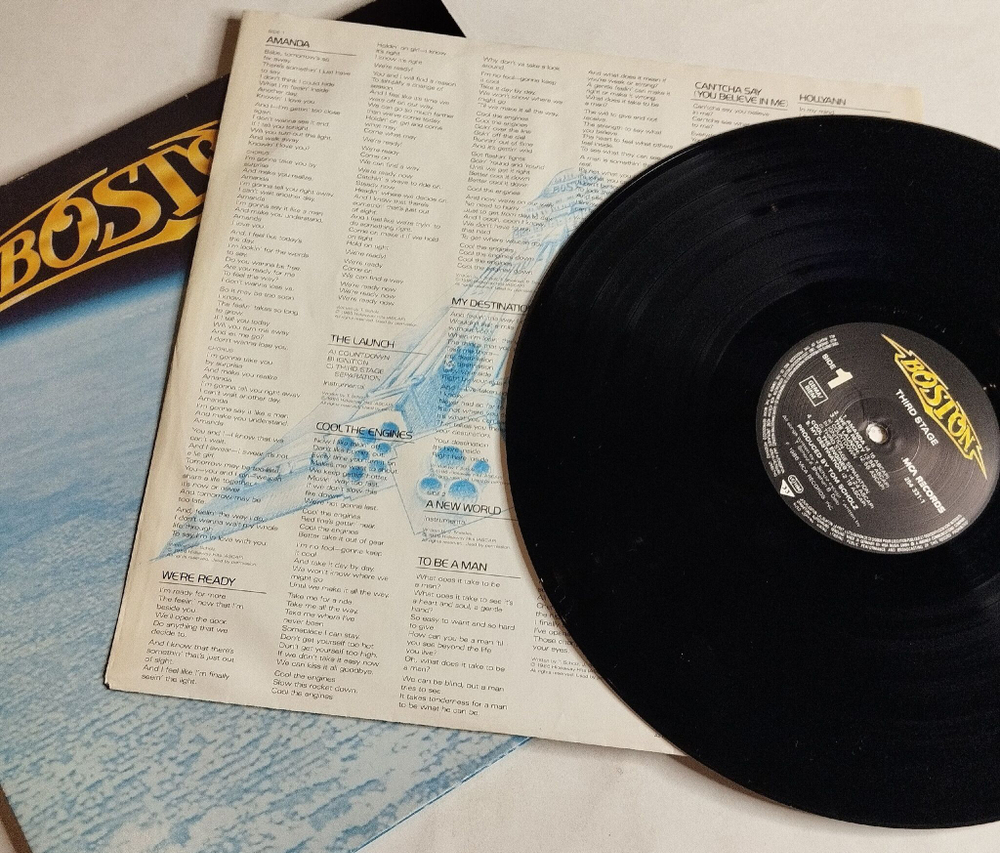 Винтажная виниловая пластинка LP Boston Third Stage (Germany 1986)