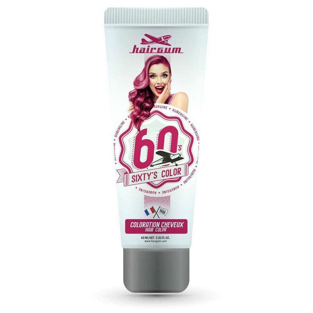 Полуперманентное окрашивание Hairgum Sixty&#39;s Color Баклажан (60 ml)