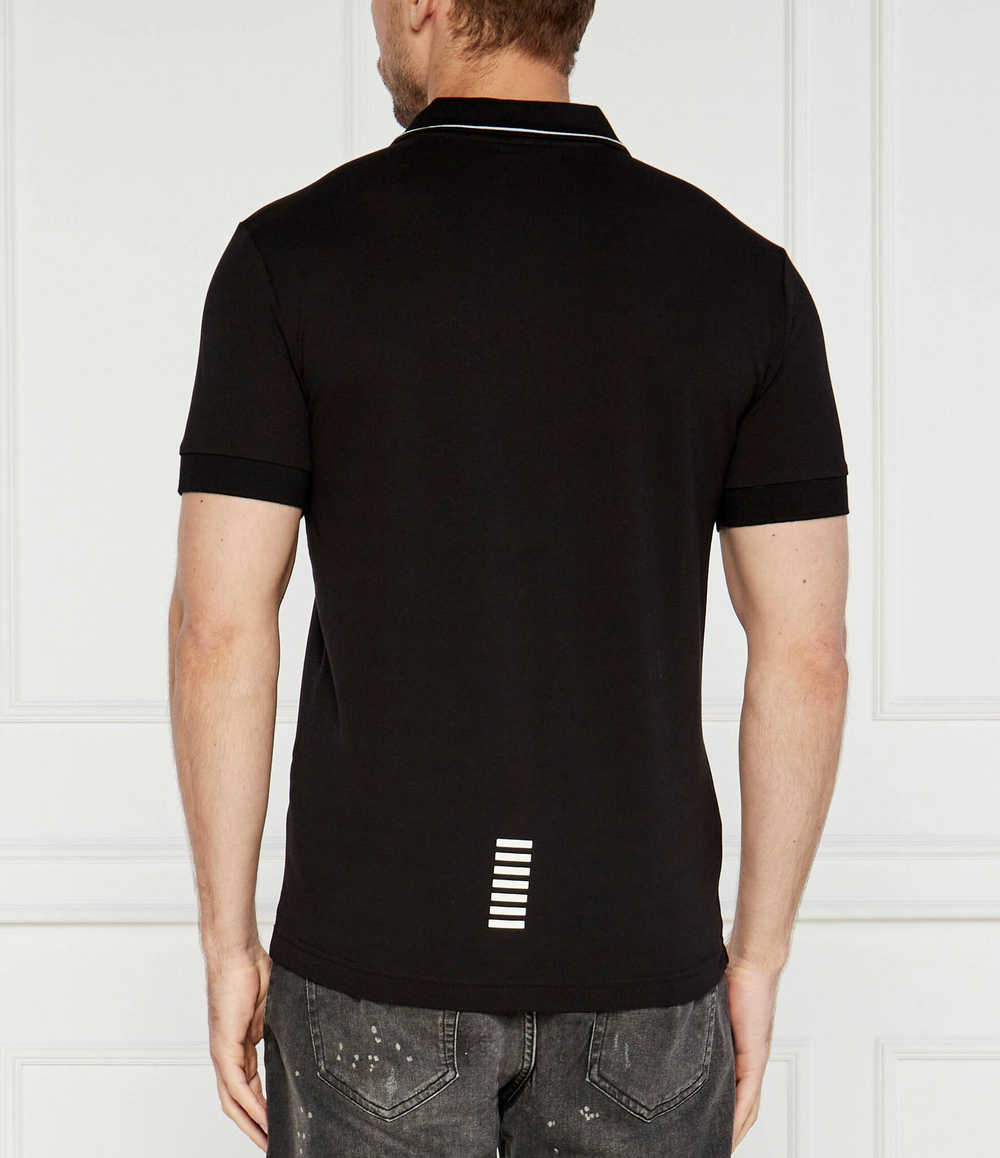 Поло EA7 - черный(8NPF16 PJVUZ)