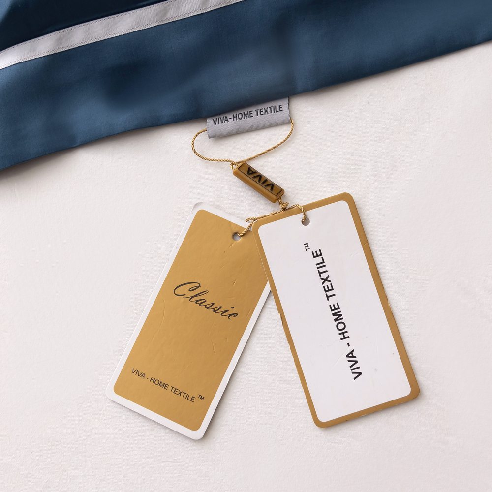 Комплект постельного белья Однотонный Сатин Премиум широкий кант OCPK024