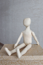 Аксель и Беата, 44 и 38 см. Комплект заготовок интерьерных кукол из текстиля для хобби, рукоделия, творчества