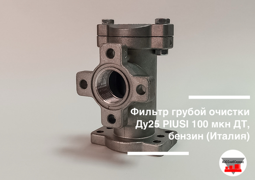Фильтр грубой очистки Ду25 PIUSI 100 мкн ДТ, бензин (Италия)