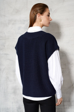 22482 Жилет женский (т.синий)