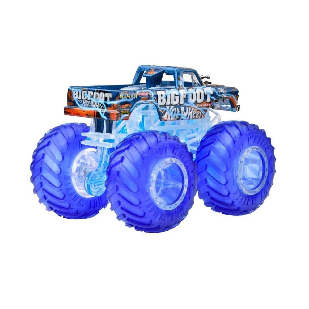 Hot Wheels Monster Trucks - Металлическая полноприводная машина BigFoot Power Smashers HYJ28 / артикул   HYJ19 HYJ28  / GTIN 194735247769