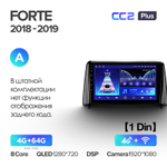 Teyes CC2 Plus 10.2" для KIA Forte 2018-2019