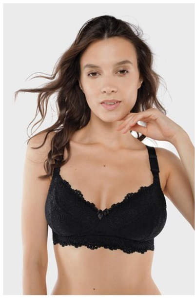 Бюстгальтер "Меган" для беременных и кормящих кружевной из 65%хлопка, цвета и размеры в ассортименте