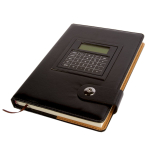 Ежедневник недатированный с калькулятором, А5, Alingar, 7БЦ, иск. кожа, ляссе, магн. клапан, ассорти, цв. внутр. блок, линия, 120 л.