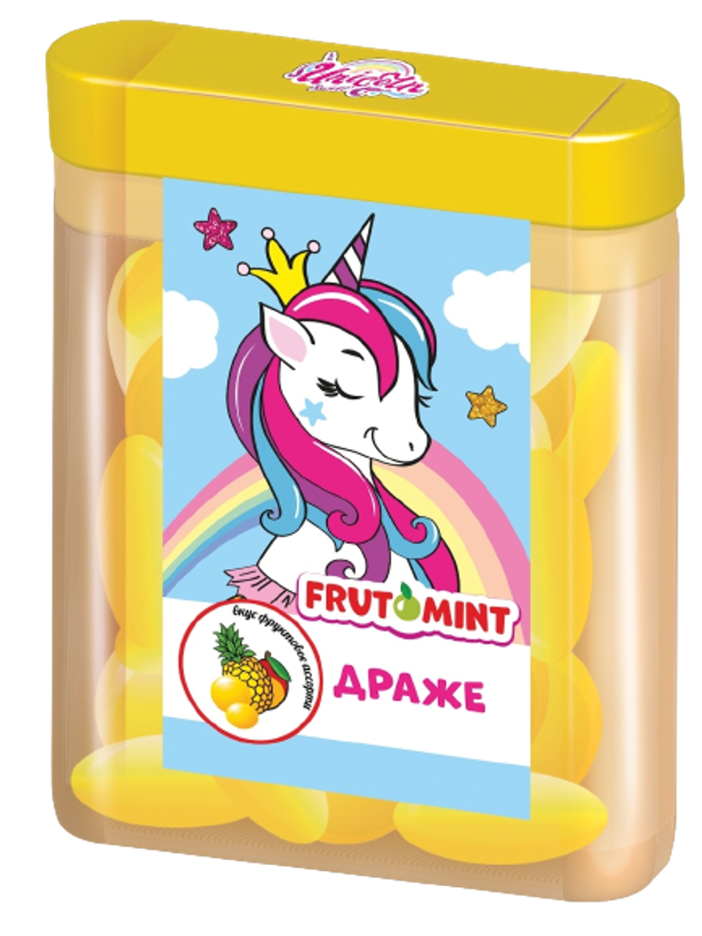 Драже фруктовое Единорог Frutomint