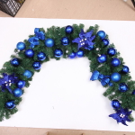 Гирлянда хвойная «Сказочное чудо» 1,8 м d=30 см, ПВХ, синий (SST1950R-180)