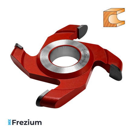 Галтельная насадная твердосплавная фреза по дереву "O.G.Germany" (125x32x8 R4 Z4)