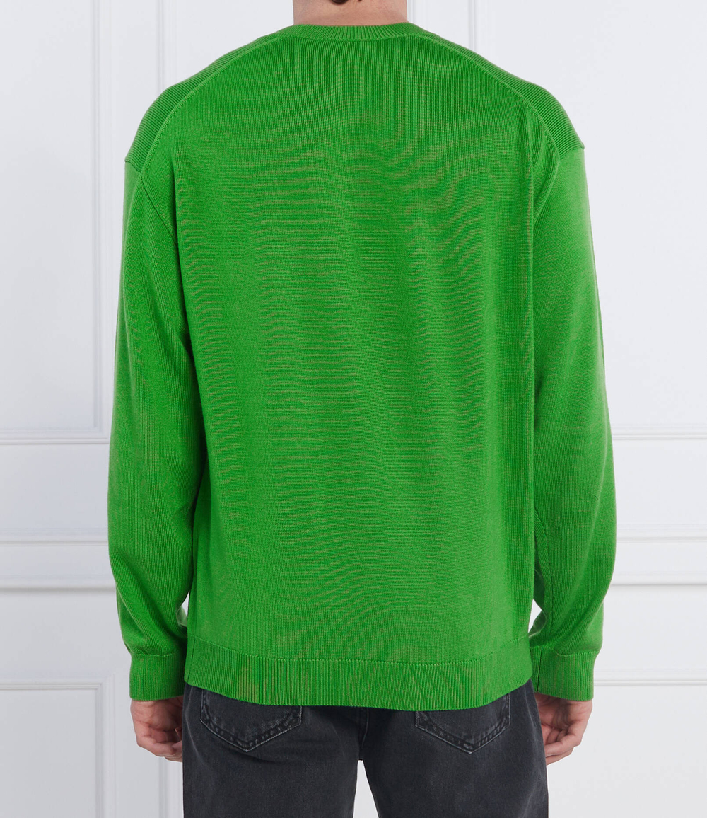 Хлопковый свитер Kenzo - зеленый(FC65PU3423LA)