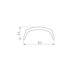 Экран ARH-BENT-W11-2000 Frost (Arlight, Пластик) 023606