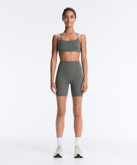 OYSHO Легинсы-велосипедки Comfortlux с высокой посадкой длиной 20 см, серый