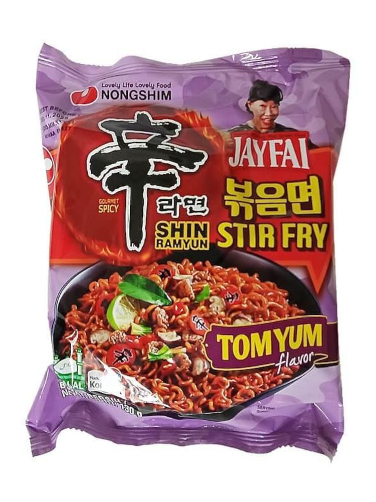 Лапша Nongshim Stir Fry острая Том Ям 130 г x 5 шт
