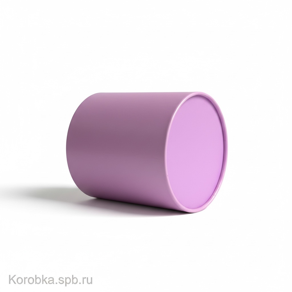 Бюджетная коробка с завальцовкой без крышки 18х18 см.Цвет; Светло лиловый.
