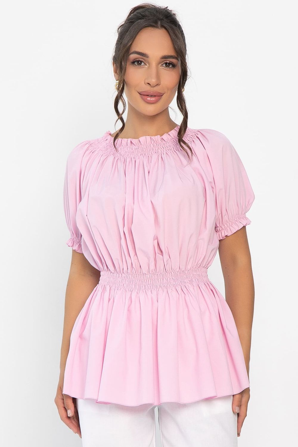 Блуза Летняя идиллия (зефирно-розовая) Б13912-47М LT Collection