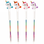 Ручка гелевая, многоцветная «Единорожек Лучик», l-18,5см