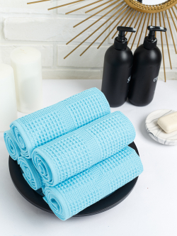 Полотенце вафельное, г/к, 260 гр/м2, 100х150, арт. CW 100-150, цвет: 502-ярко-голубой,