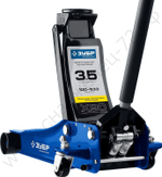 ЗУБР X90, 3.5 т, 100 - 533 мм, универсальный подкатной гидравлический домкрат для СТО, Профессионал (43054-3.5)