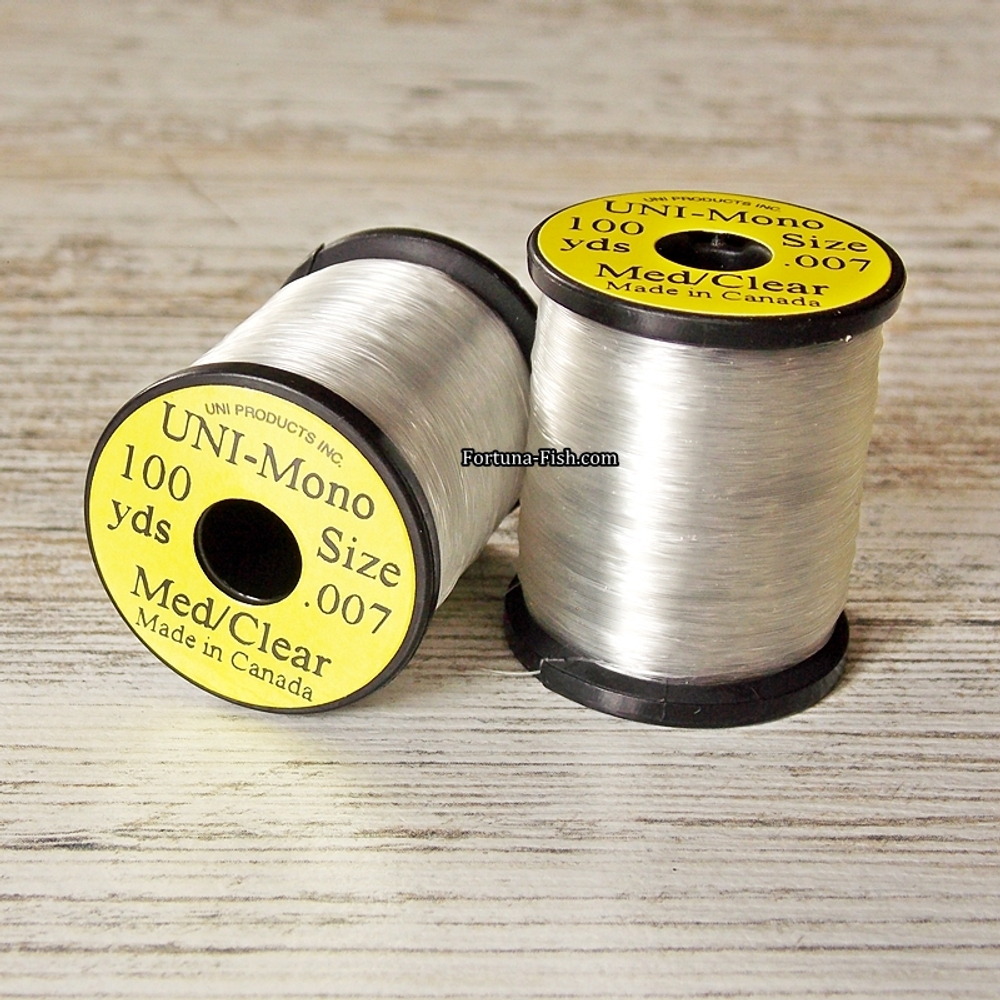 UNI Монтажная нить Mono 100 yds. Medium Clear .007” 0.18 mm