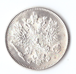 25 пенни 1916 S Россия для Финляндии XF