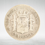 Spain, 1 Peseta 1870 – Provisional Government, F
