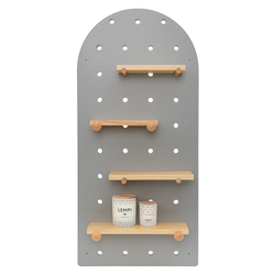 Полка настенная 38х80см Bergenson Bjorn Shely светло-серая