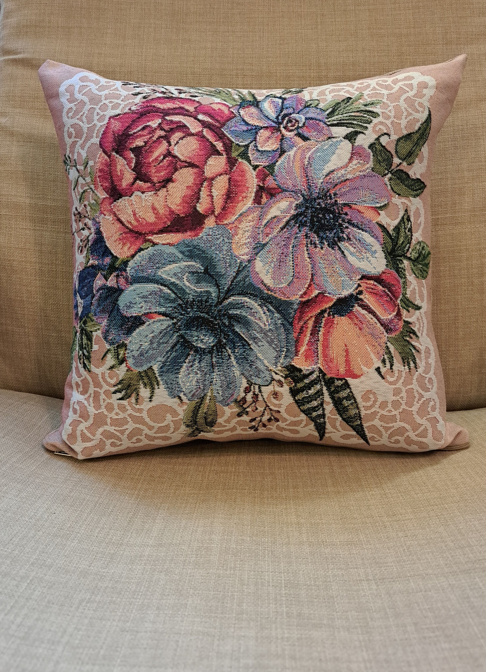 Декоративный гобеленовый чехол для интерьерной подушки Загадка 1 38*38