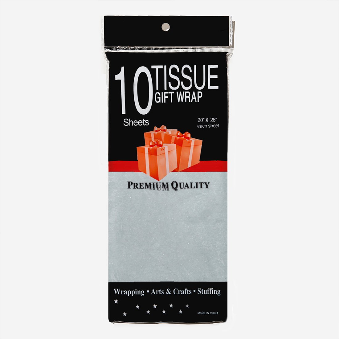 Тишью "Светло-серебряная блестящая", 500*680мм