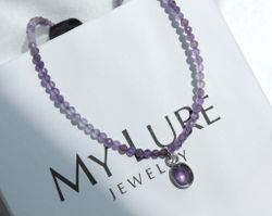 Колье из аметиста