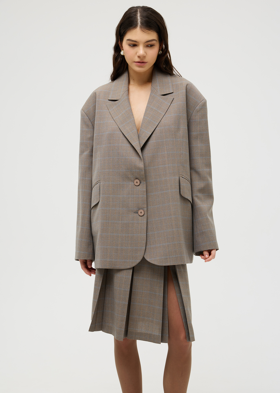 Жакет объемного кроя