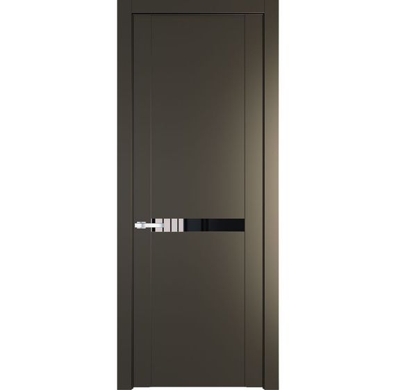 Межкомнатная дверь эмаль Profil Doors 1.4P перламутр бронза остеклённая
