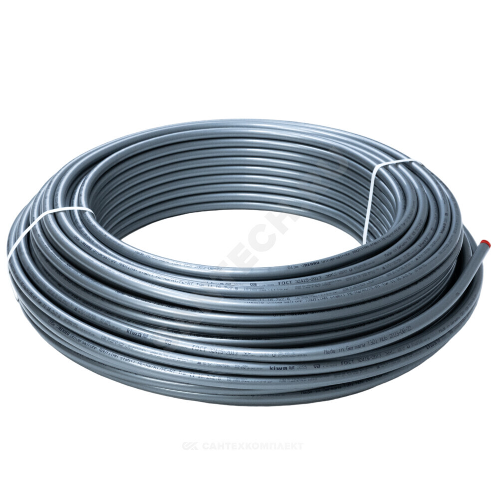 Труба PE-Xa/AI/PE серая Дн 20х2,9 Ру10 Тмакс=95C бухта 100м RAUTITAN stabil Рехау 11301313100