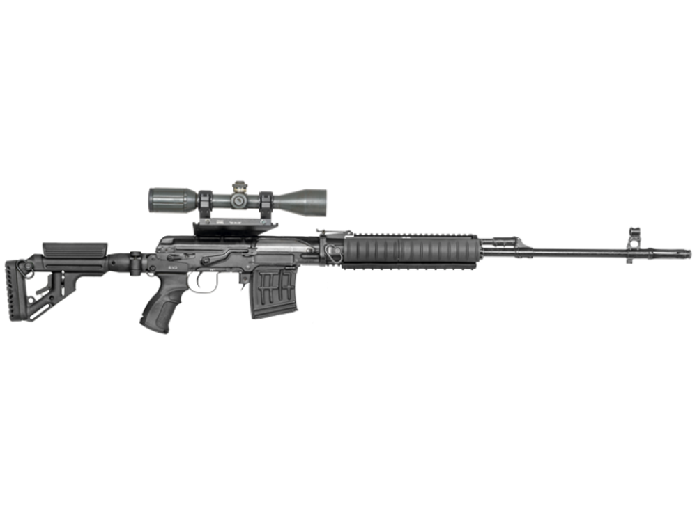 Складной приклад UAS-SVD на Тигр, СВД, TG3, черный, Fab Defense