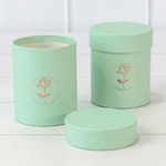 Коробка 8.5х10 см Набор 2 шт "Каллиграфическая" (Мятный)